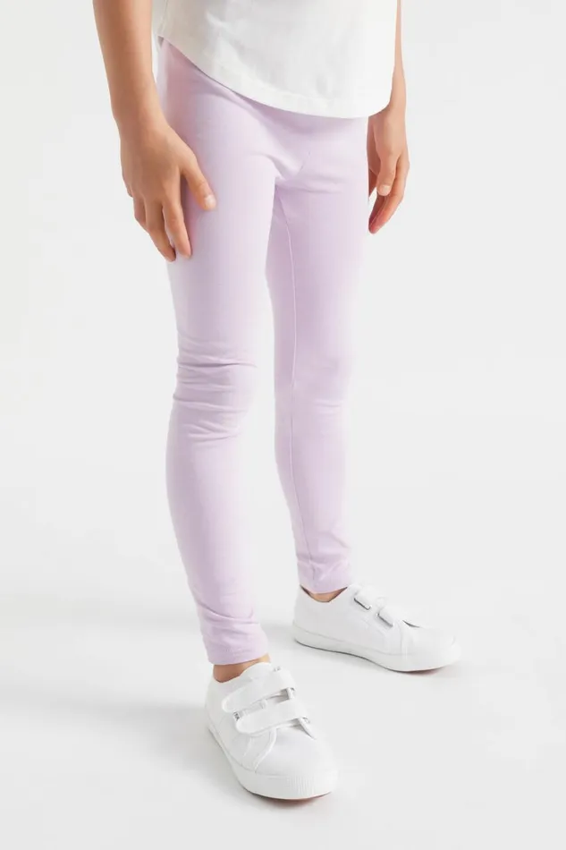 Essentials Girl Seed Heritage Basic Legging Orchid