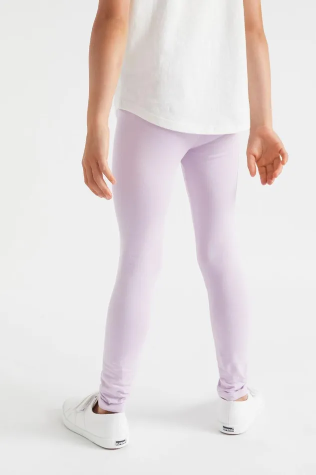 Essentials Girl Seed Heritage Basic Legging Orchid
