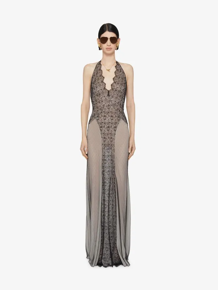 Evening Dress In Lace Black Women Givenchy Dresses