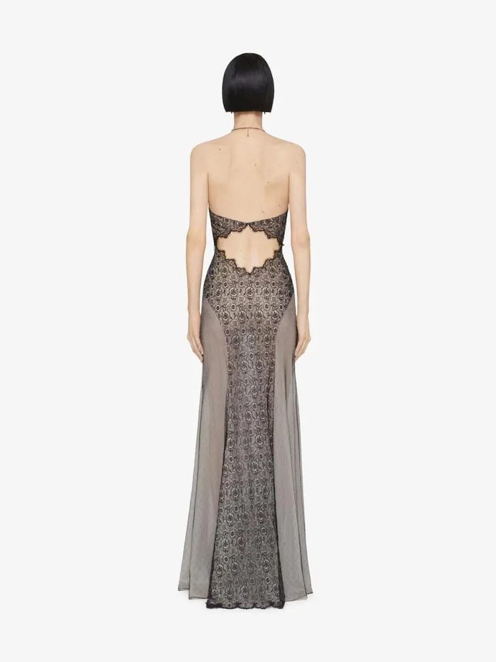 Evening Dress In Lace Black Women Givenchy Dresses
