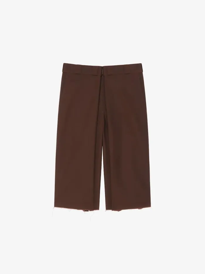 Extra Wide Chino Bermuda Shorts In Canvas Brown Men Givenchy Pants and Shorts