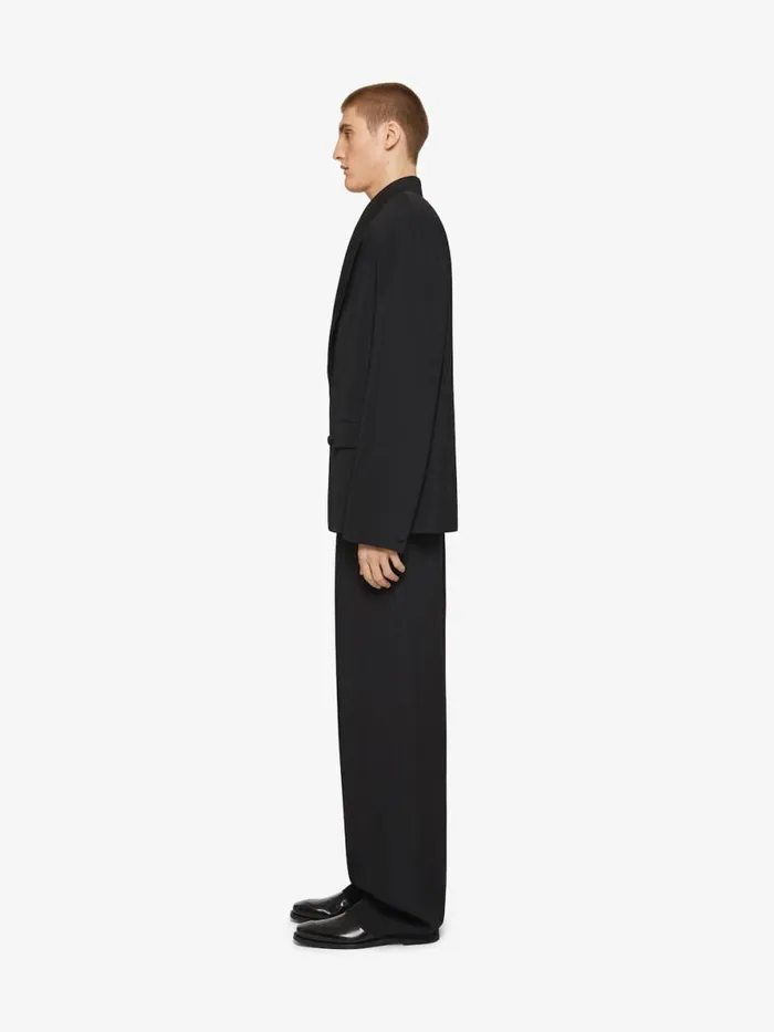 Extra Wide Pants In Wool Black Men Givenchy Pants and Shorts