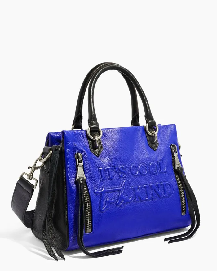 Fairest Of Them All Triple Entry Satchel Cobalt Women Aimee Kestenberg Satchels