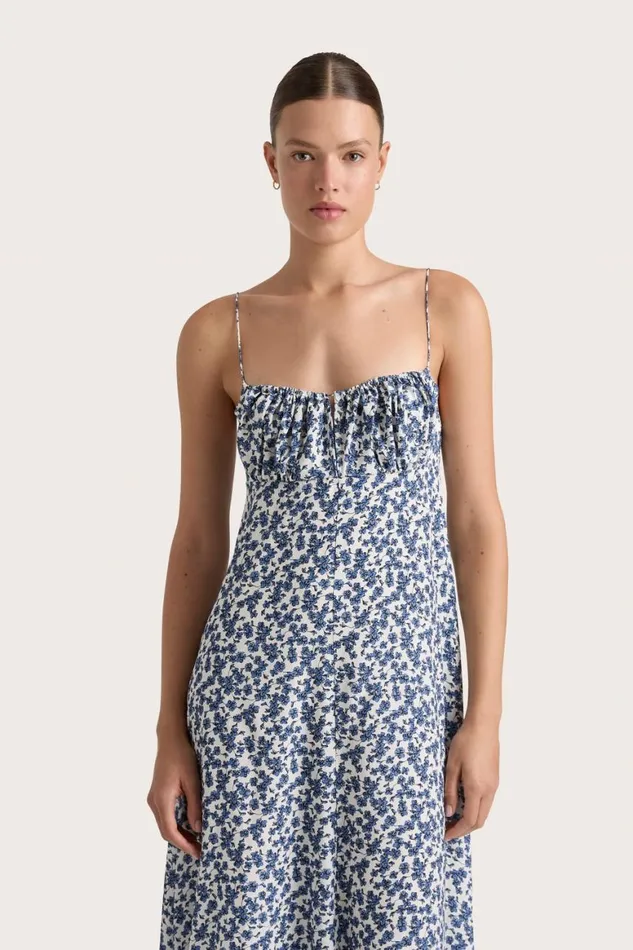Faithfull The Brand Dresses Anessa Maxi Dress Leilani Mid Blue 8211 Women Faithfull The Brand Dresses Anessa Maxi Dress Leilani Mid Blue 8211 Women