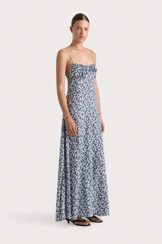 Faithfull The Brand Dresses Anessa Maxi Dress Leilani Mid Blue 8211 Women Faithfull The Brand Dresses Anessa Maxi Dress Leilani Mid Blue 8211 Women