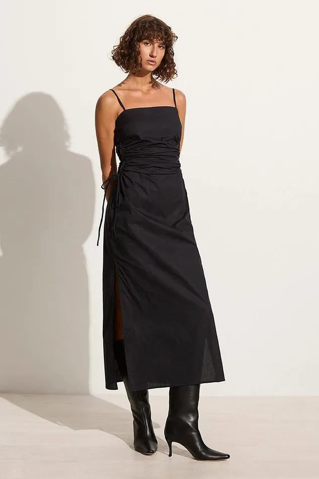 Faithfull The Brand Dresses Beatriz Midi Dress Black 8211 Final Sale 8211 Women Faithfull The Brand Dresses Beatriz Midi Dress Black 8211 Final Sale 8211 Women