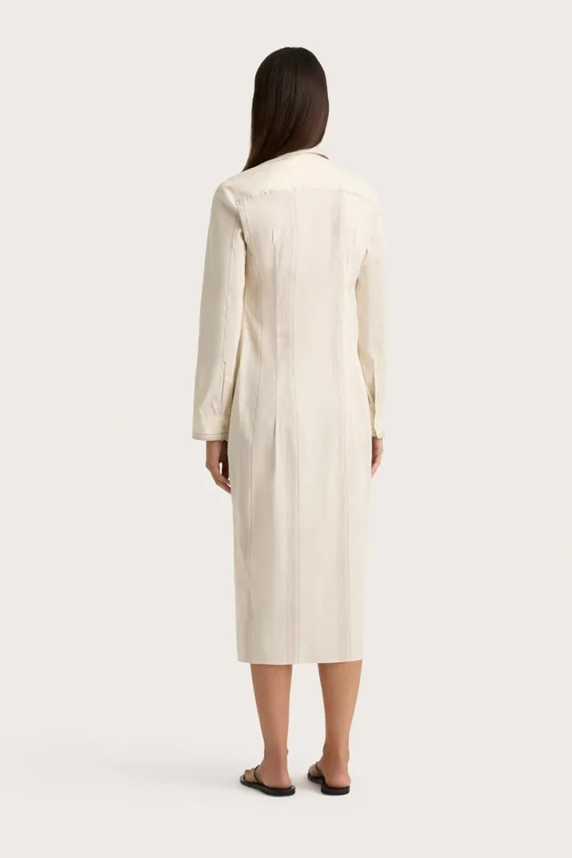 Faithfull The Brand Dresses En Vau Shirt Dress Foam Taupe Stripe 8211 Women Faithfull The Brand Dresses En Vau Shirt Dress Foam Taupe Stripe 8211 Women