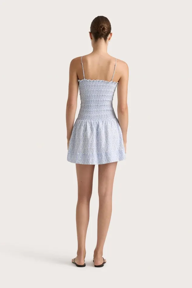 Faithfull The Brand Dresses Geriba Mini Dress Leilani Mid Blue 8211 Women Faithfull The Brand Dresses Geriba Mini Dress Leilani Mid Blue 8211 Women