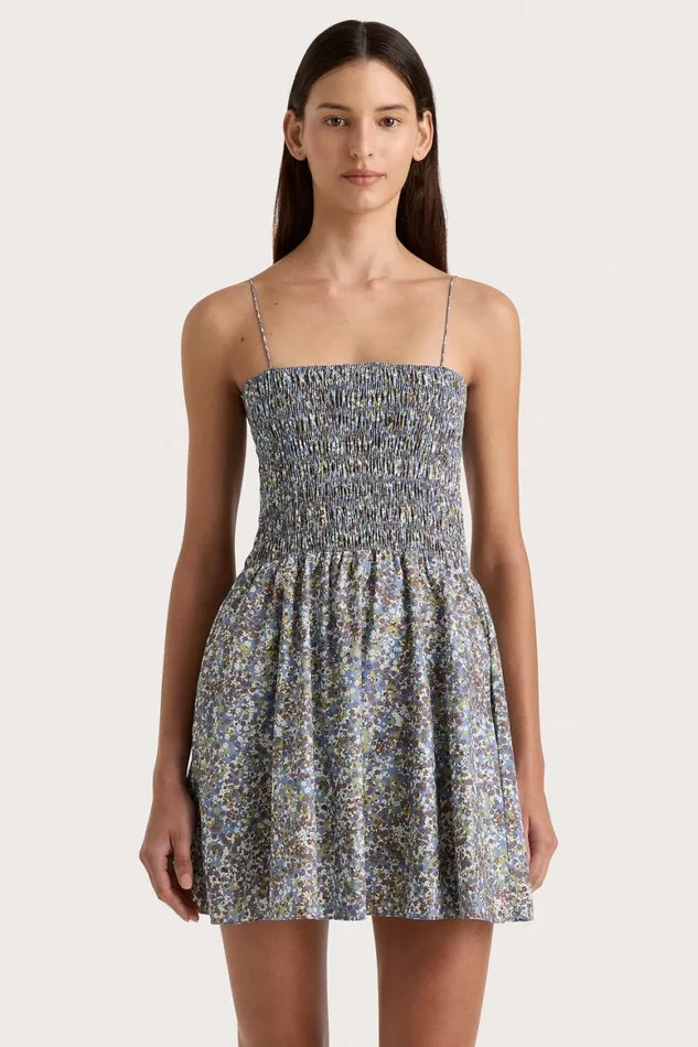 Faithfull The Brand Dresses Josa Mini Dress Meander Blue 8211 Women Faithfull The Brand Dresses Josa Mini Dress Meander Blue 8211 Women
