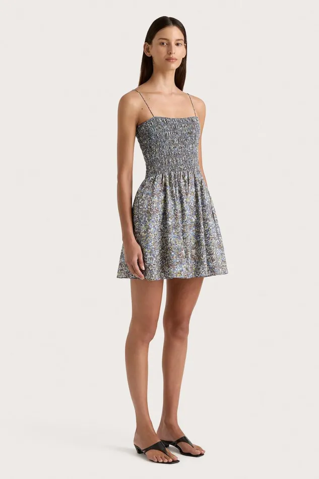 Faithfull The Brand Dresses Josa Mini Dress Meander Blue 8211 Women Faithfull The Brand Dresses Josa Mini Dress Meander Blue 8211 Women