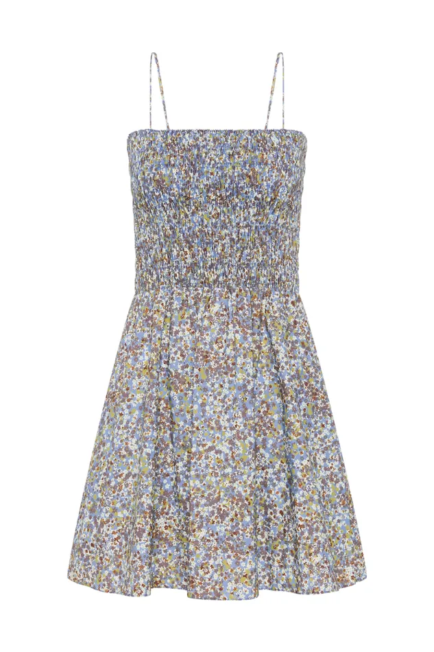 Faithfull The Brand Dresses Josa Mini Dress Meander Blue 8211 Women Faithfull The Brand Dresses Josa Mini Dress Meander Blue 8211 Women