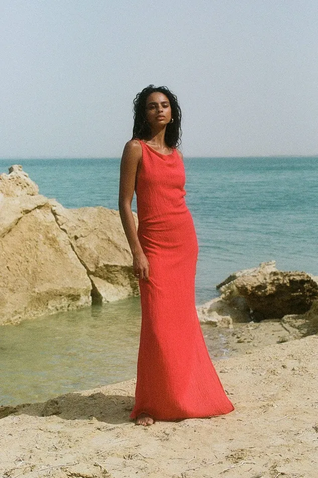 Faithfull The Brand Dresses Palermo Maxi Dress Peony Pink 8211 Final Sale 8211 Women Faithfull The Brand Dresses Palermo Maxi Dress Peony Pink 8211 Final Sale 8211 Women