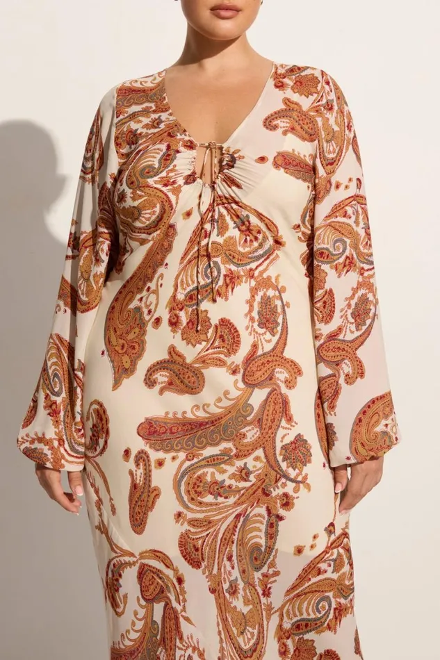 Faithfull The Brand Dresses Santos Maxi Dress Alessia Paisley 8211 Final Sale 8211 Women Faithfull The Brand Dresses Santos Maxi Dress Alessia Paisley 8211 Final Sale 8211 Women