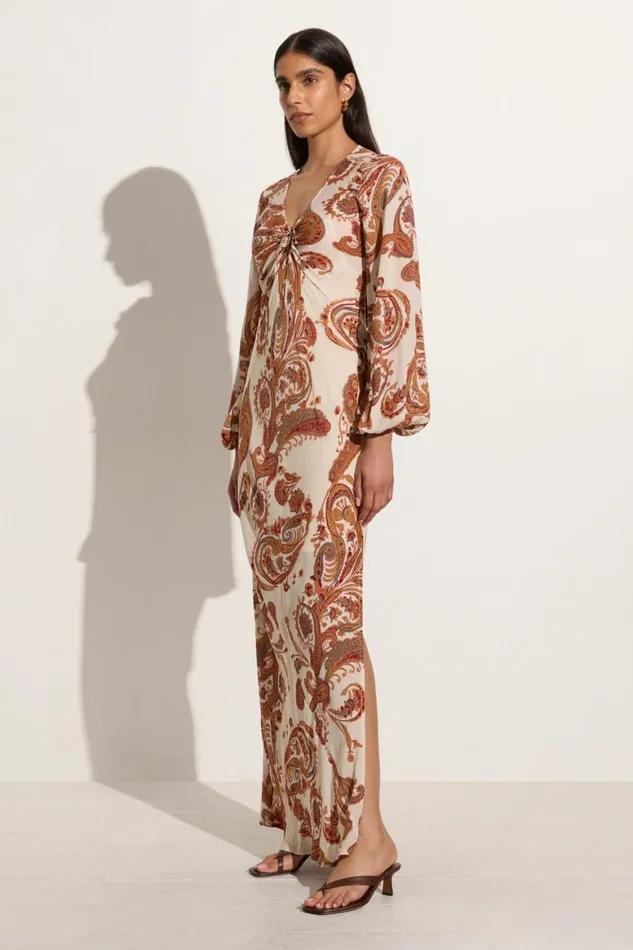 Faithfull The Brand Dresses Santos Maxi Dress Alessia Paisley 8211 Final Sale 8211 Women Faithfull The Brand Dresses Santos Maxi Dress Alessia Paisley 8211 Final Sale 8211 Women