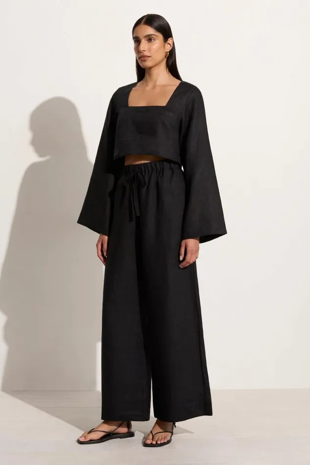 Faithfull The Brand Pants Conigli Pant Black 8211 Women Faithfull The Brand Pants Conigli Pant Black 8211 Women