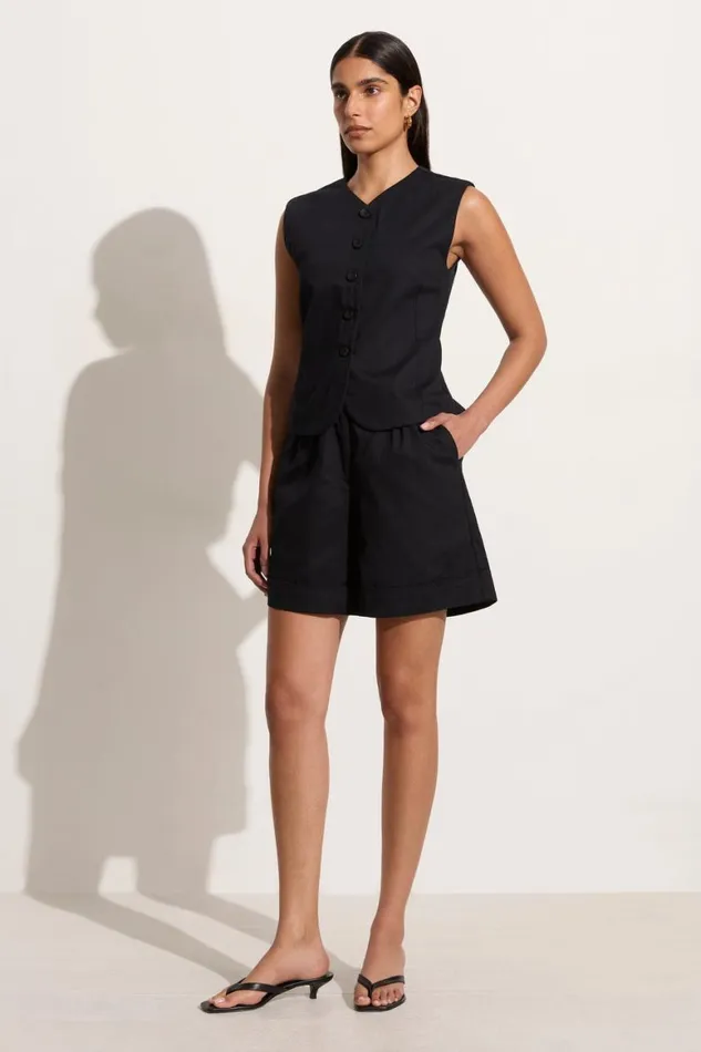 Faithfull The Brand Skirts and Shorts Campania Short Black 8211 Women Faithfull The Brand Skirts and Shorts Campania Short Black 8211 Women
