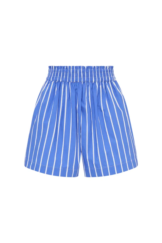 Faithfull The Brand Skirts and Shorts Elva Short Adia Stripe Ocean Blue 8211 Women Faithfull The Brand Skirts and Shorts Elva Short Adia Stripe Ocean Blue 8211 Women