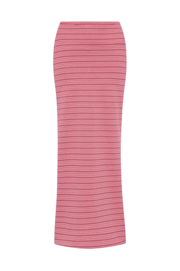 Faithfull The Brand Skirts and Shorts Maceio Midi Skirt Vermillion Stripe 8211 Women Faithfull The Brand Skirts and Shorts Maceio Midi Skirt Vermillion Stripe 8211 Women