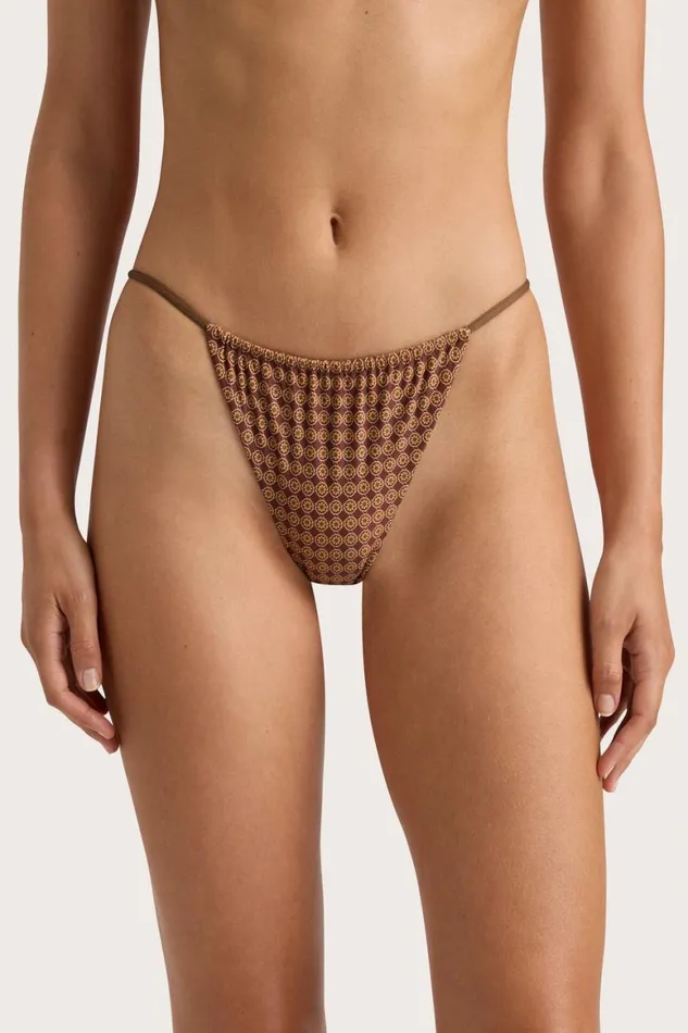 Faithfull The Brand Swim Elea Bikini Bottom Oliander Cocoa 8211 Women Faithfull The Brand Swim Elea Bikini Bottom Oliander Cocoa 8211 Women