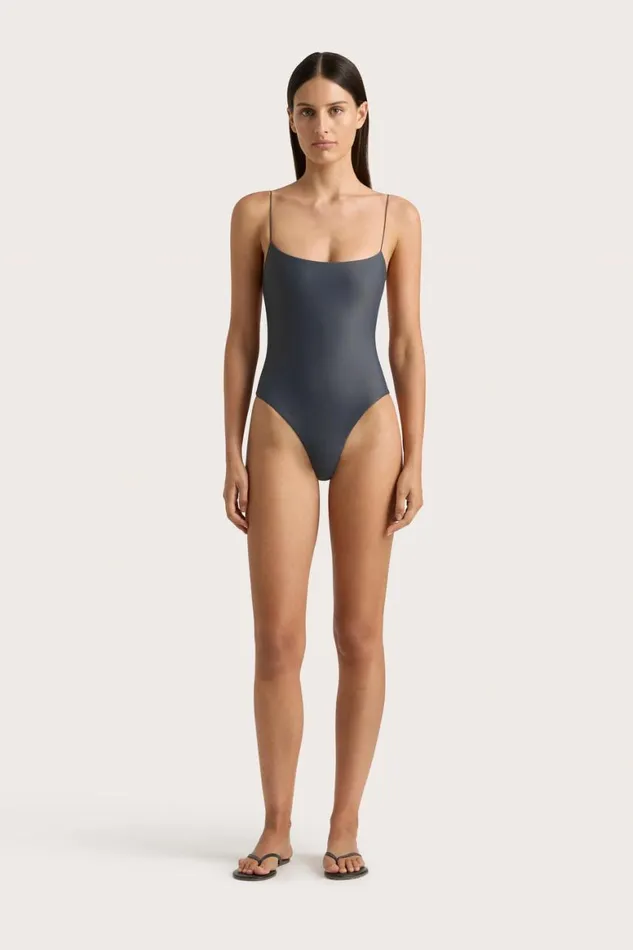 Faithfull The Brand Swim Elea One Piece Charred Navy 8211 Women