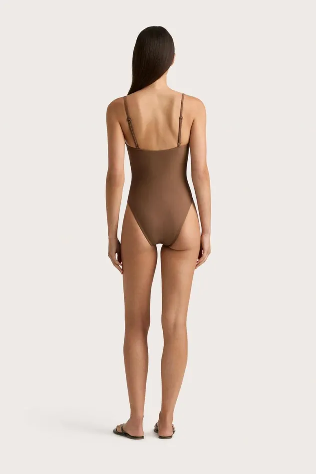 Faithfull The Brand Swim Gabriela One Piece Cocoa 8211 Women Faithfull The Brand Swim Gabriela One Piece Cocoa 8211 Women