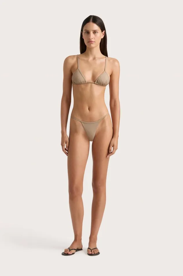 Faithfull The Brand Swim Manon Bikini Top Taupe 8211 Women