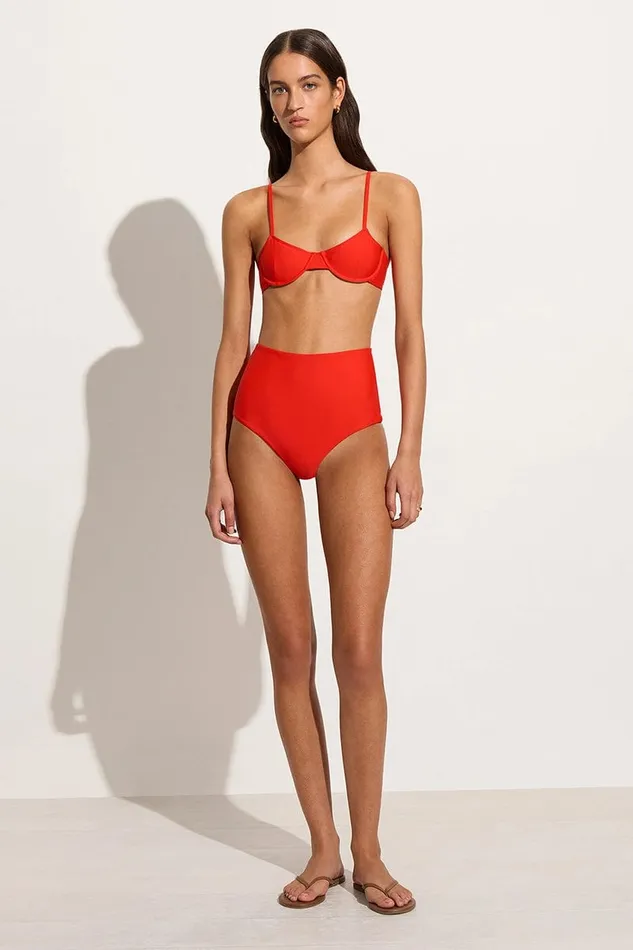Faithfull The Brand Swim Reyes Bikini Bottoms Salsa 8211 Final Sale 8211 Women Faithfull The Brand Swim Reyes Bikini Bottoms Salsa 8211 Final Sale 8211 Women