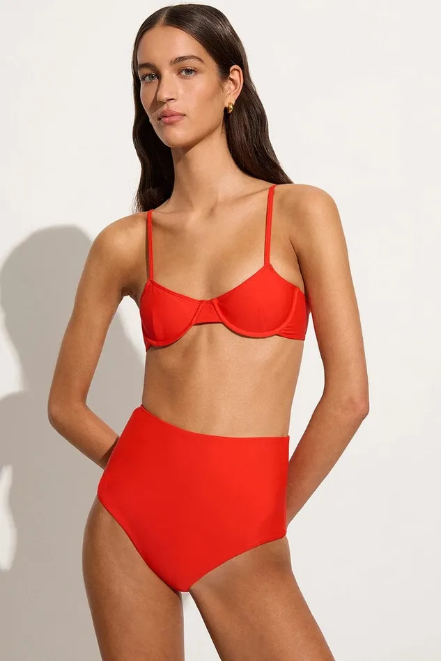 Faithfull The Brand Swim Reyes Bikini Bottoms Salsa 8211 Final Sale 8211 Women Faithfull The Brand Swim Reyes Bikini Bottoms Salsa 8211 Final Sale 8211 Women