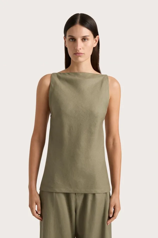 Faithfull The Brand Tops Antibes Top Khaki 8211 Women Faithfull The Brand Tops Antibes Top Khaki 8211 Women