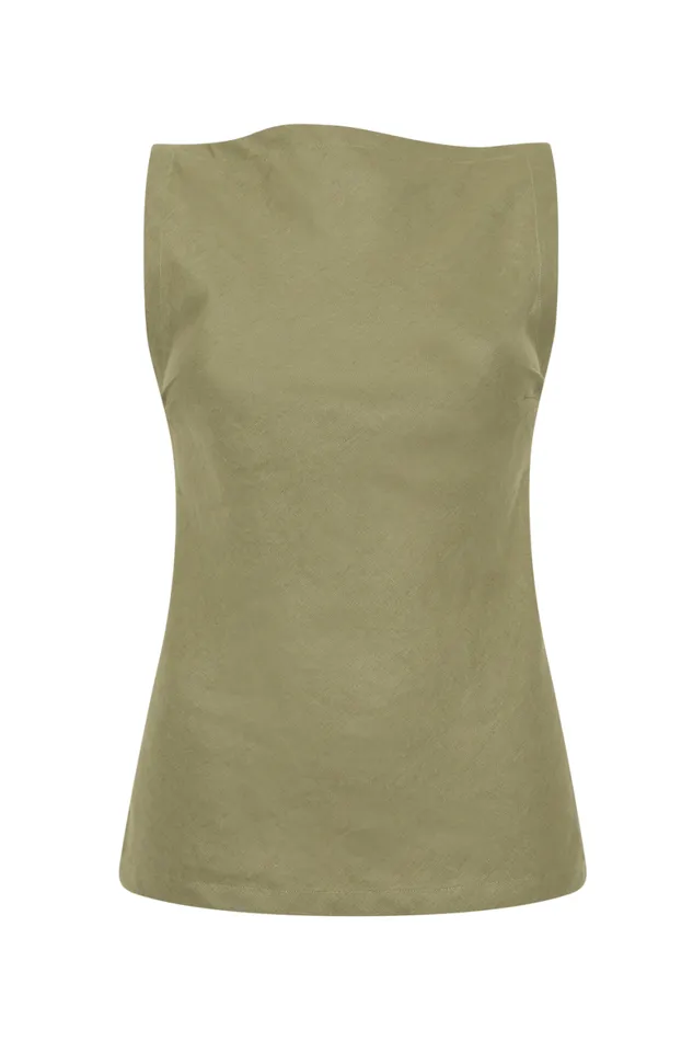 Faithfull The Brand Tops Antibes Top Khaki 8211 Women Faithfull The Brand Tops Antibes Top Khaki 8211 Women