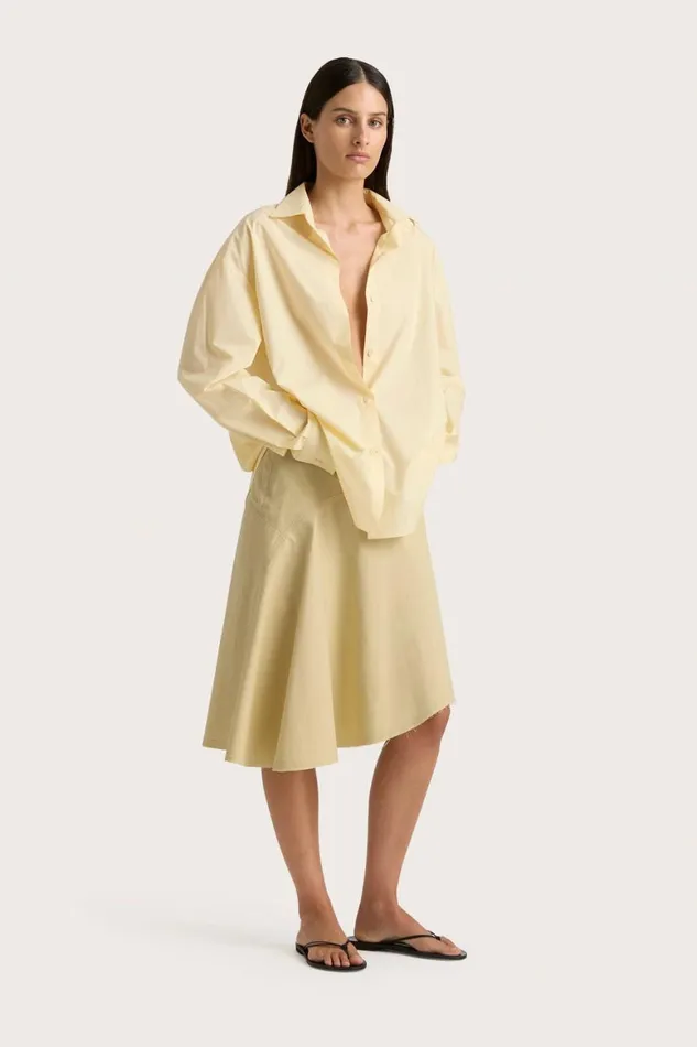 Faithfull The Brand Tops Vieste Shirt Lemon 8211 Women Faithfull The Brand Tops Vieste Shirt Lemon 8211 Women