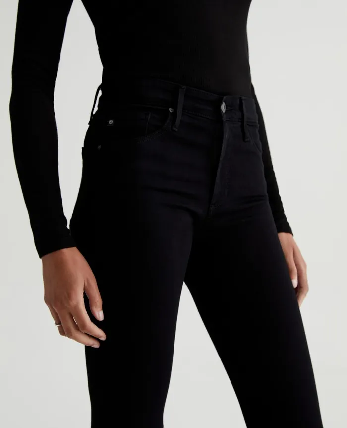 Farrah Skinny Super Black Women AG Jeans Denim Farrah Skinny Super Black Women AG Jeans Denim
