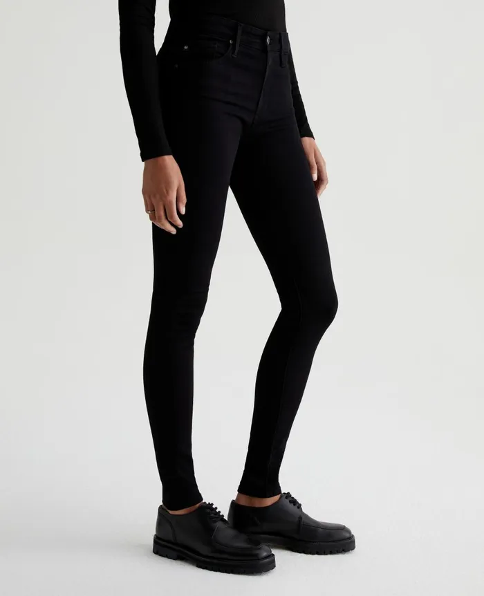 Farrah Skinny Super Black Women AG Jeans Denim Farrah Skinny Super Black Women AG Jeans Denim