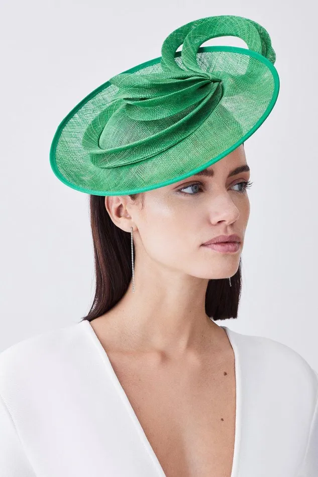 Fascinators Women Karen Millen Asymmetric Disc Headband Fascinator Green