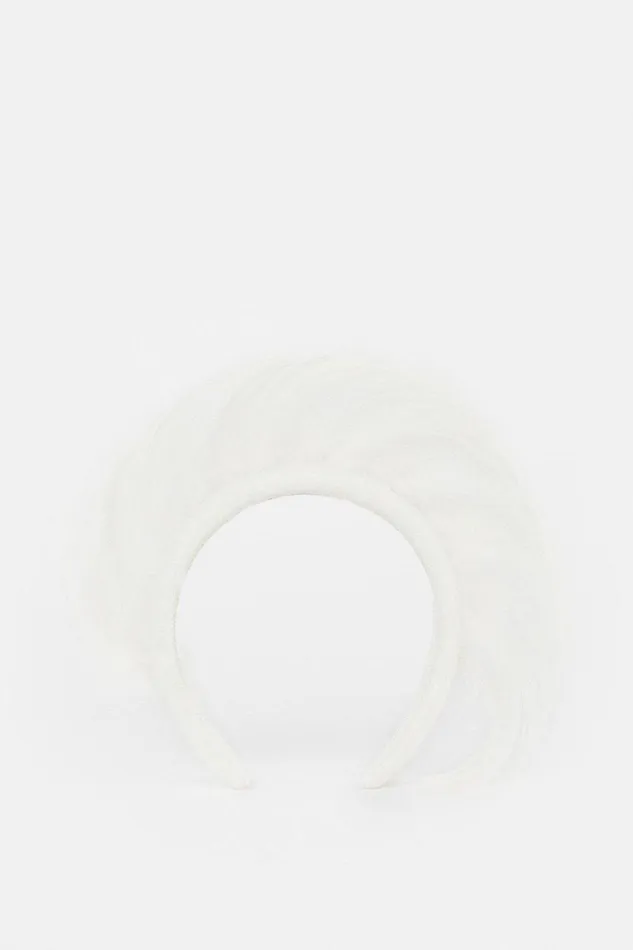 Fascinators Women Karen Millen Statement Feather Headband Ivory