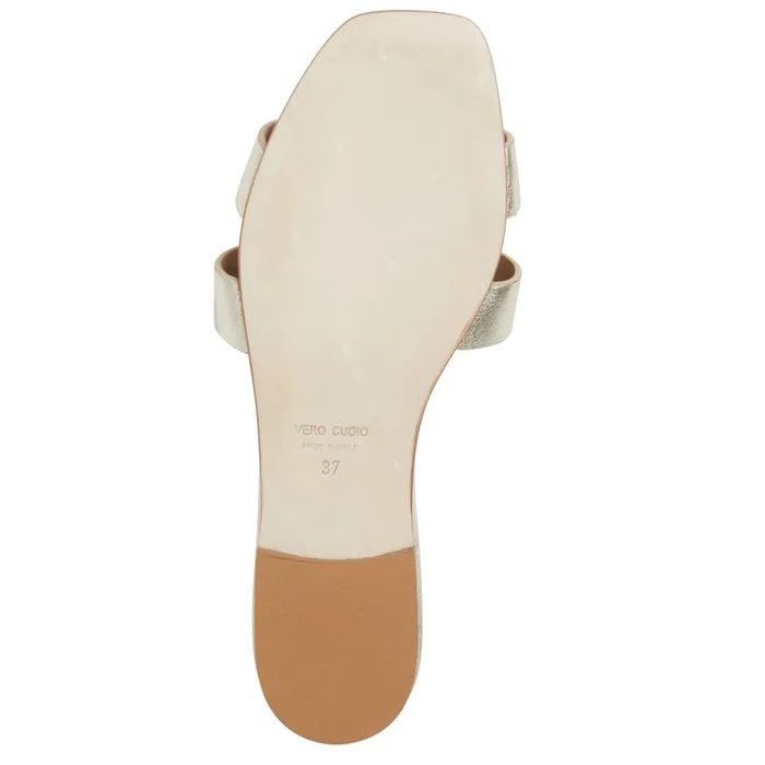 FINA Single Band Sandal GOLD METALLIC Women Bruno Magli Sandals and Slides