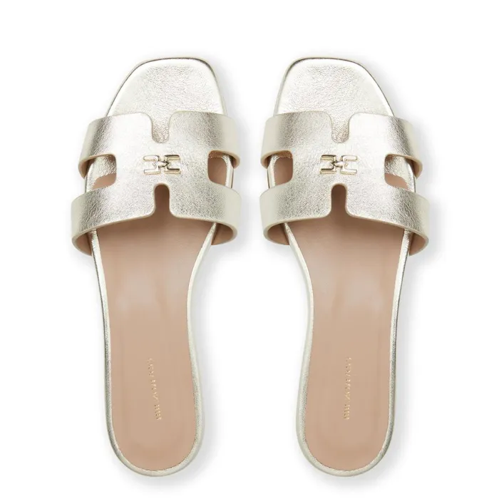 FINA Single Band Sandal GOLD METALLIC Women Bruno Magli Sandals and Slides