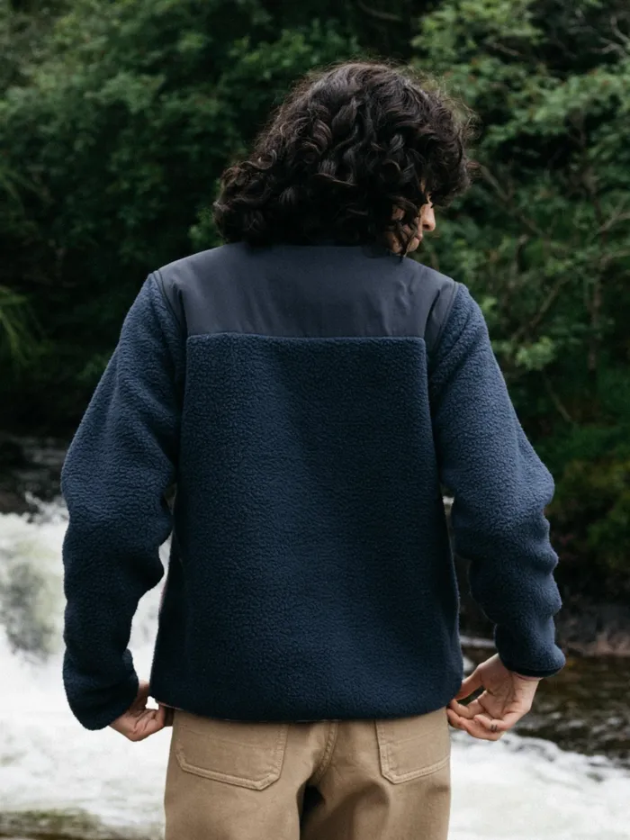 Finisterre Fleece Women Bolster 14 Zip Fleece Navyocean Stormheather Mist