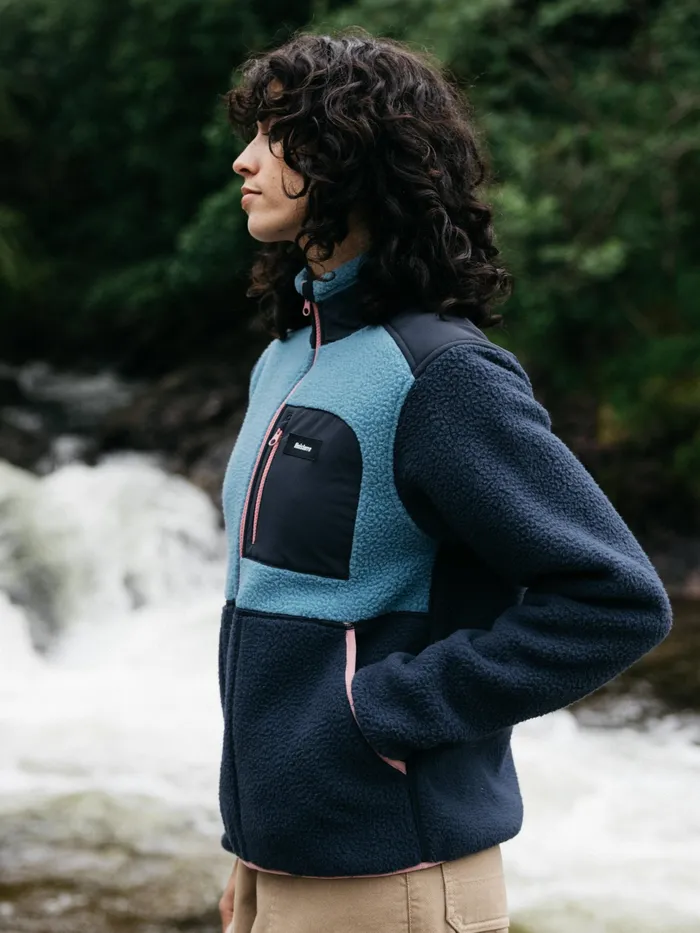 Finisterre Fleece Women Bolster 14 Zip Fleece Navyocean Stormheather Mist