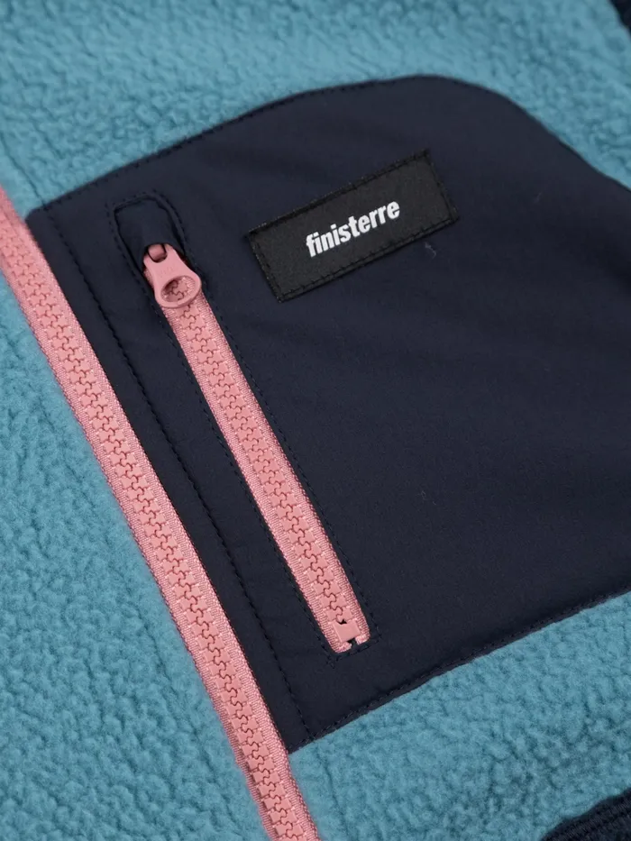 Finisterre Fleece Women Bolster 14 Zip Fleece Navyocean Stormheather Mist