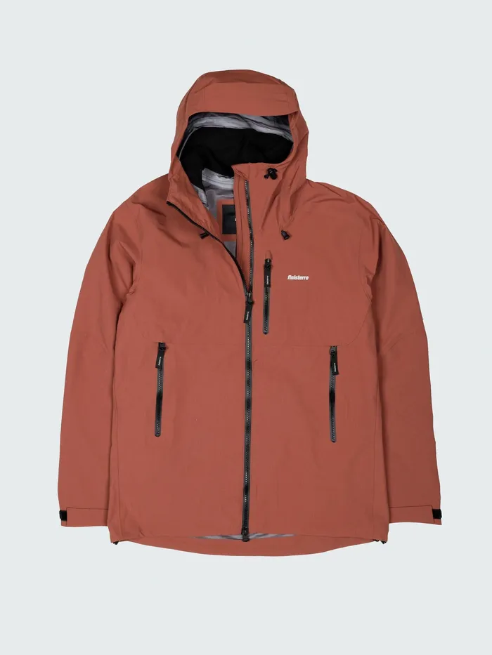 Finisterre Jackets and Coats Men Stormbird Waterproof Jacket Dark Rosewood