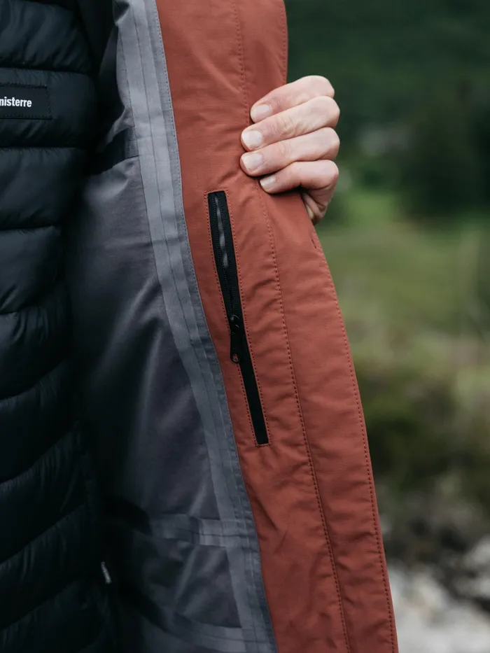 Finisterre Jackets and Coats Men Stormbird Waterproof Jacket Dark Rosewood
