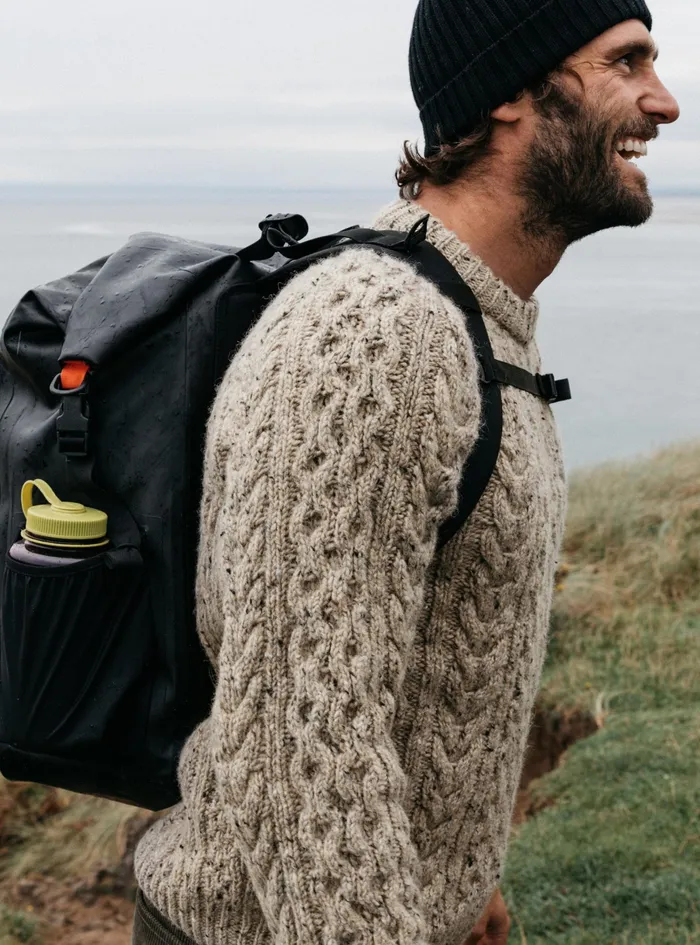 Finisterre Knitwear Men Cabet Sweater Oatmeal