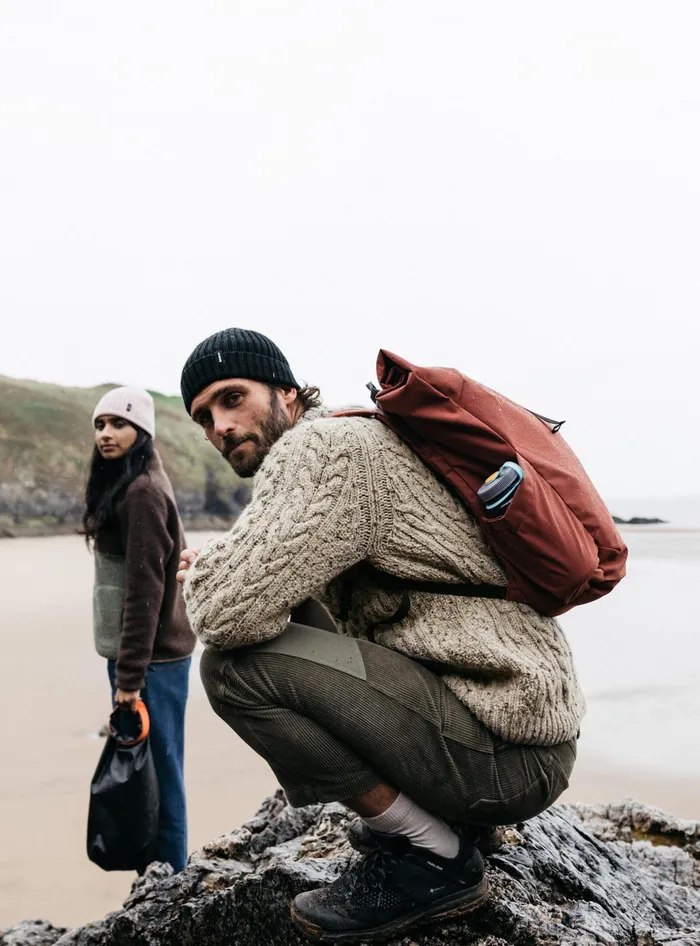 Finisterre Knitwear Men Cabet Sweater Oatmeal