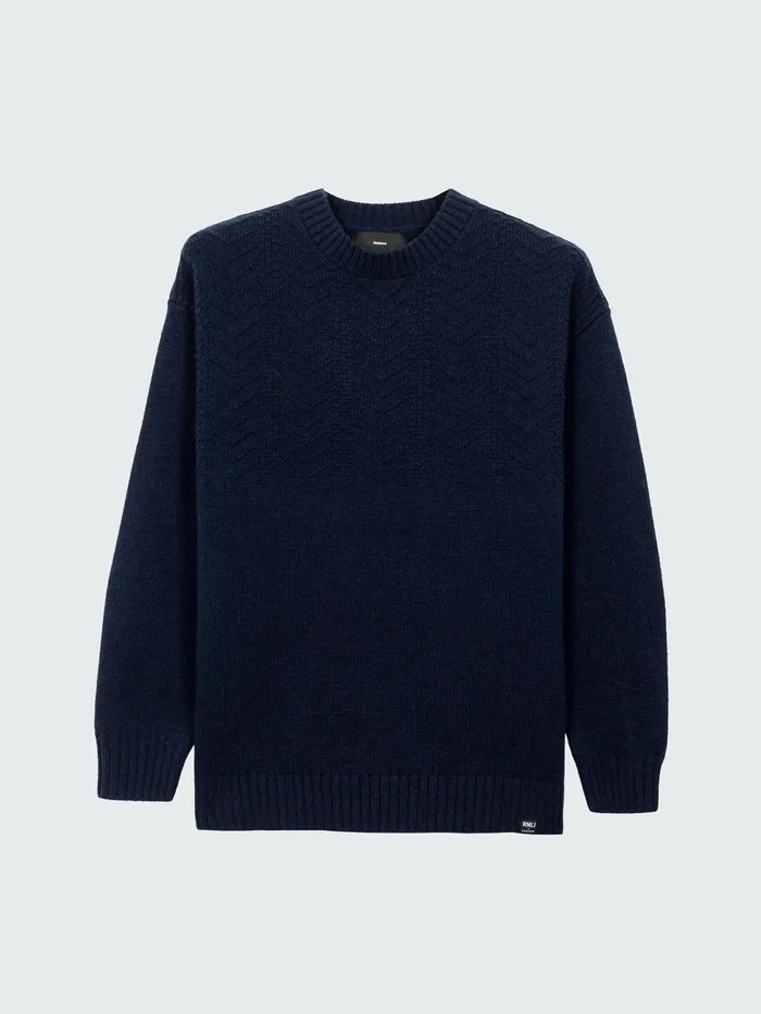 Finisterre Knitwear Men RNLI Polperro Sweater Navy