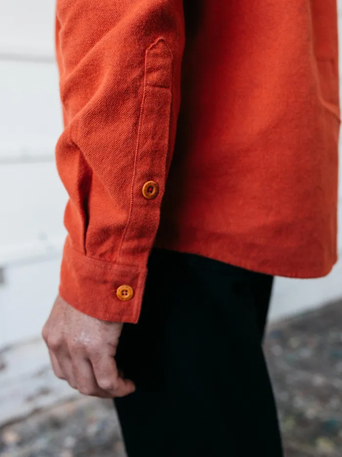 Finisterre Shirts Men Gylly Shirt Dark Rosewood