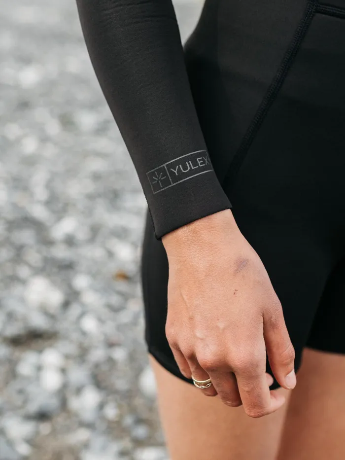 Finisterre Swimwear and Bikinis Women Nieuwland 2mm Yulex Long Sleeve Spring Suit Black