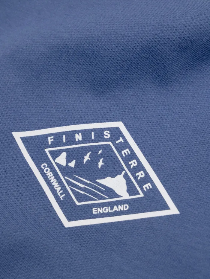 Finisterre TShirts Men Diamond Logo TShirt Coastal Fjord