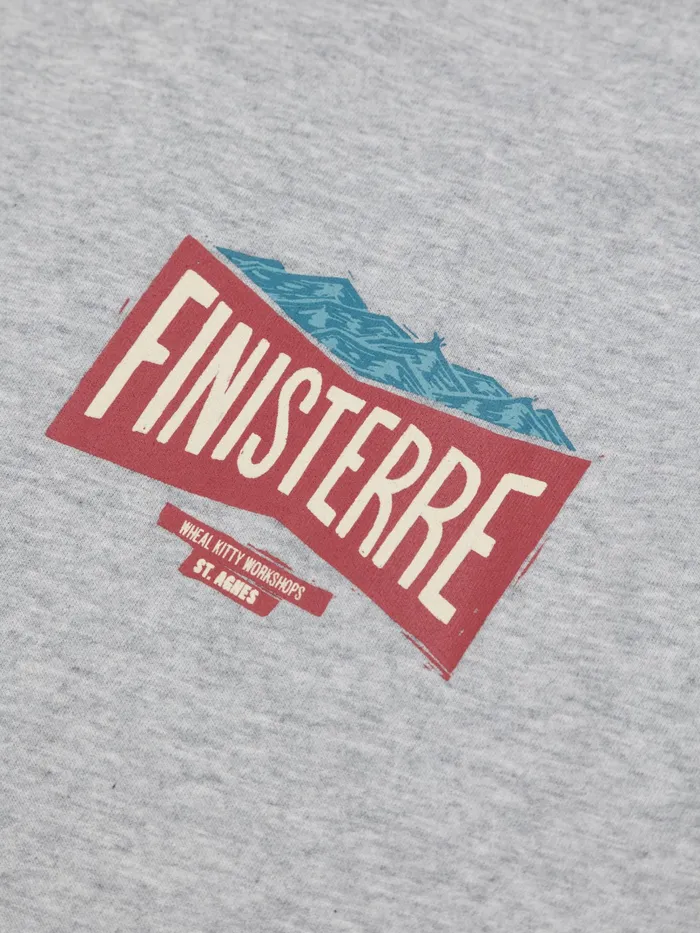 Finisterre TShirts Men Emblem TShirt Grey Marl