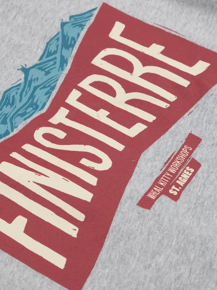 Finisterre TShirts Men Emblem TShirt Grey Marl